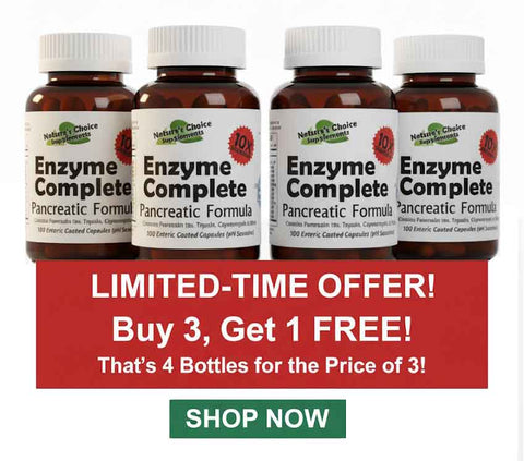 4 Bottles Enzyme Complete Protocol Trypsin, Chymotrypsin