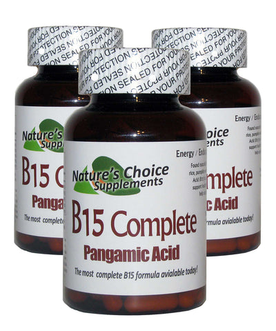3 Pack : B15 Complete Pangamic Acid Formula