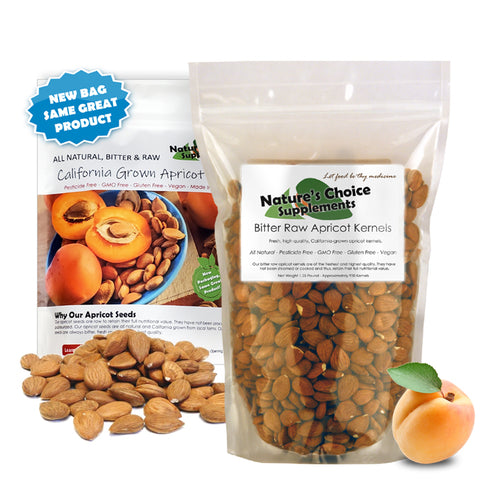 Buy Bitter Apricot Seeds, California Grown, 8 oz, All Natural, GMO Free, Organic Farms