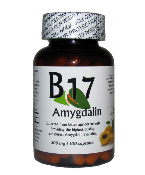 Vitamin B17 Amygdalin 500mg 100 Capsules / Plus Vitamin B15 Bottle Free